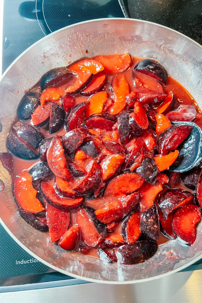 plums cooking