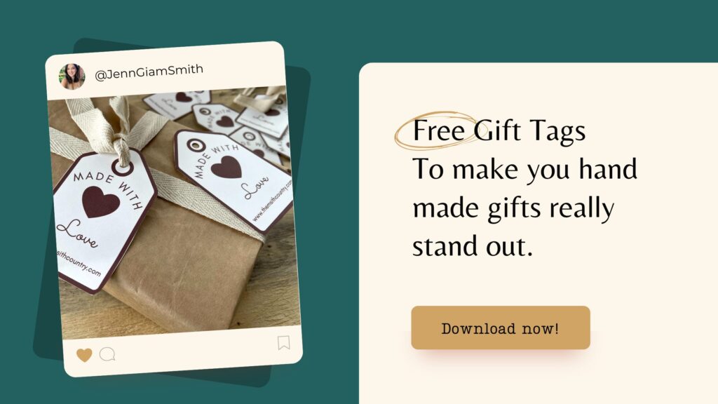Free Gift Tags Opt in Lead Magnet Instagram Post Mockup Blog Banner Click on this image to sign up for the newsletter and get the tags