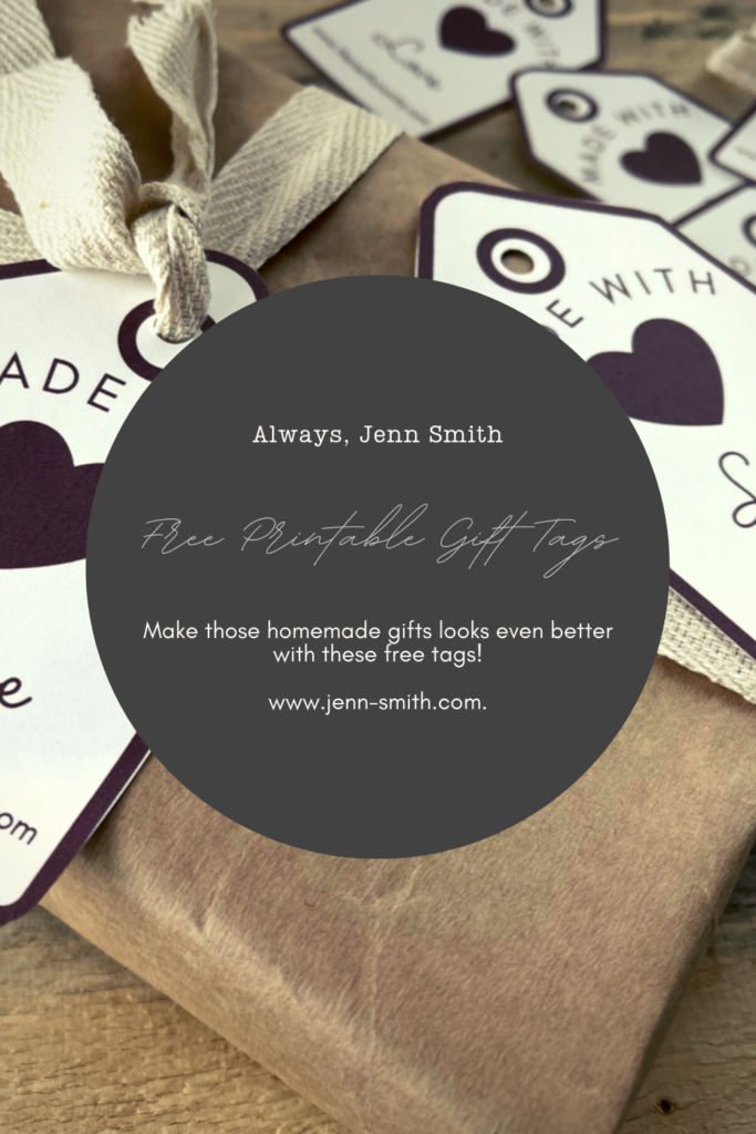 Made with love Free Printable Gift Tags {interest Pin 1