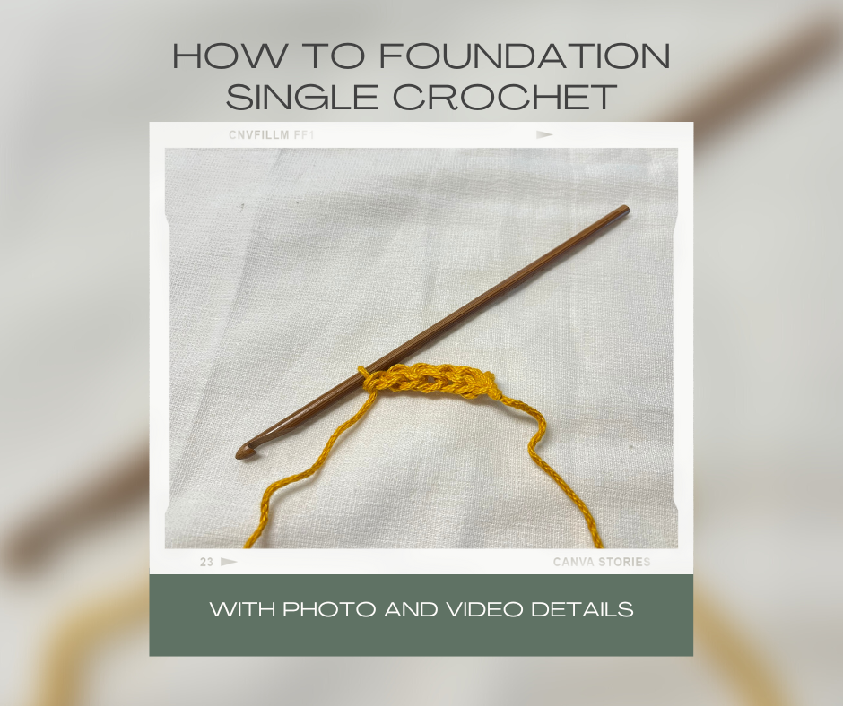 How To foundation single crochet Facebook Post