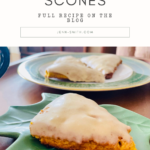 Pumpkin Scones full recipe Pinterest Pin