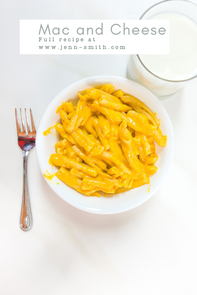 Mac and Cheese Featured Image: My finished Healthy-ish mac and cheese using Casarecce Pasta. The pasta is finished and in the pot
