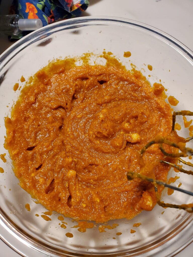 after pumpkin is added