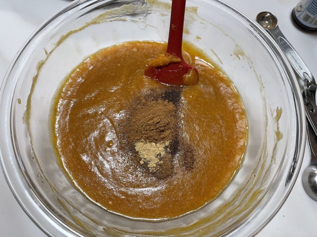 spices add to the wet ingredients