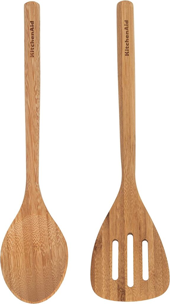 KitchenAid Bamboo Turner and Spoon Set, 2-Piece