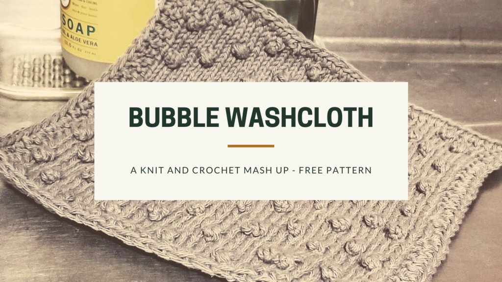 Bubble Washcloth blog banner and header.