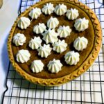 Sweet potato Pie on a cooling rack