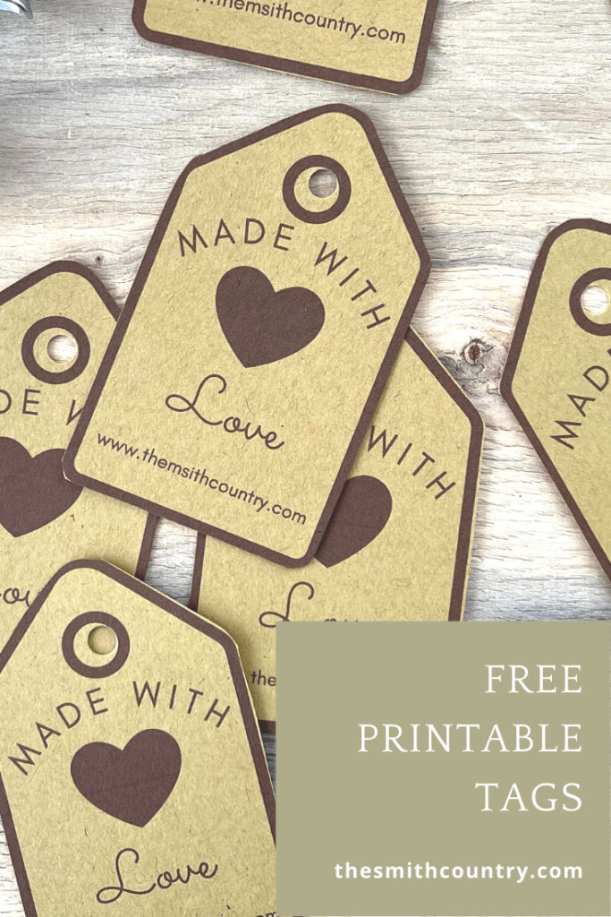 Free Printable tags Pinterest Graphic