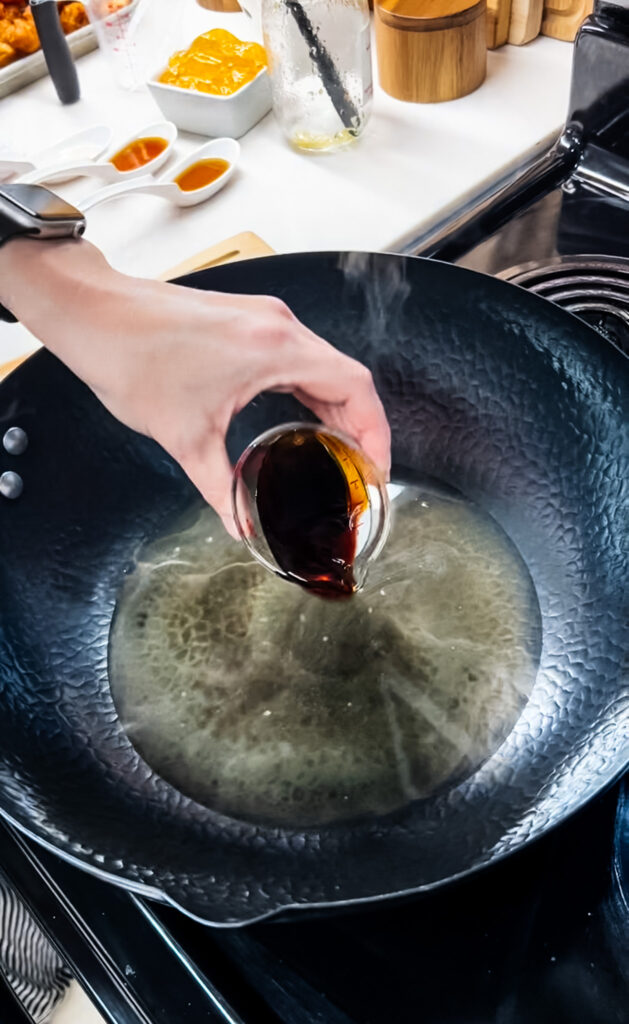 Adding Soy Sauce