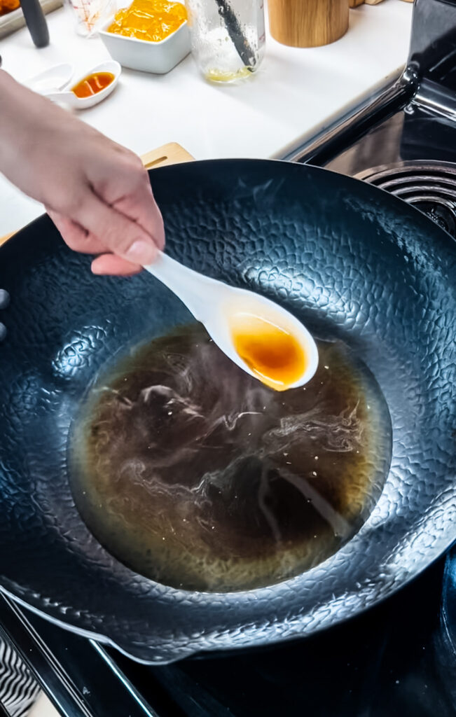 Adding Cooking Wine