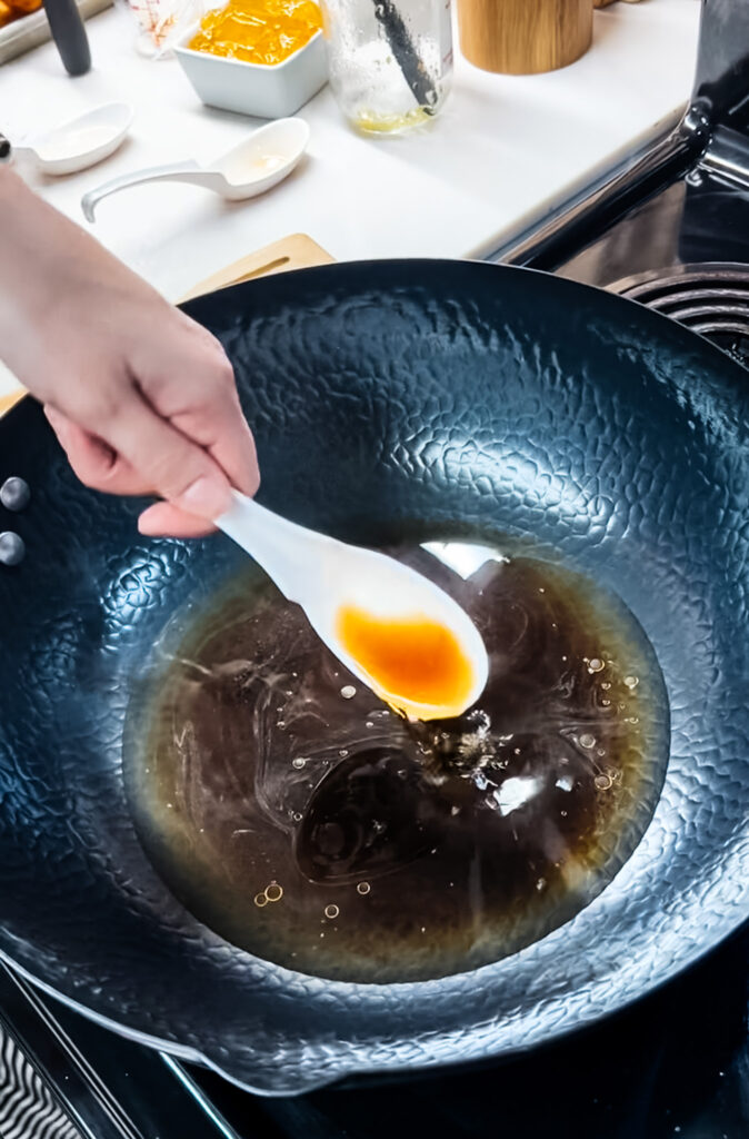 Adding Sesame Oil