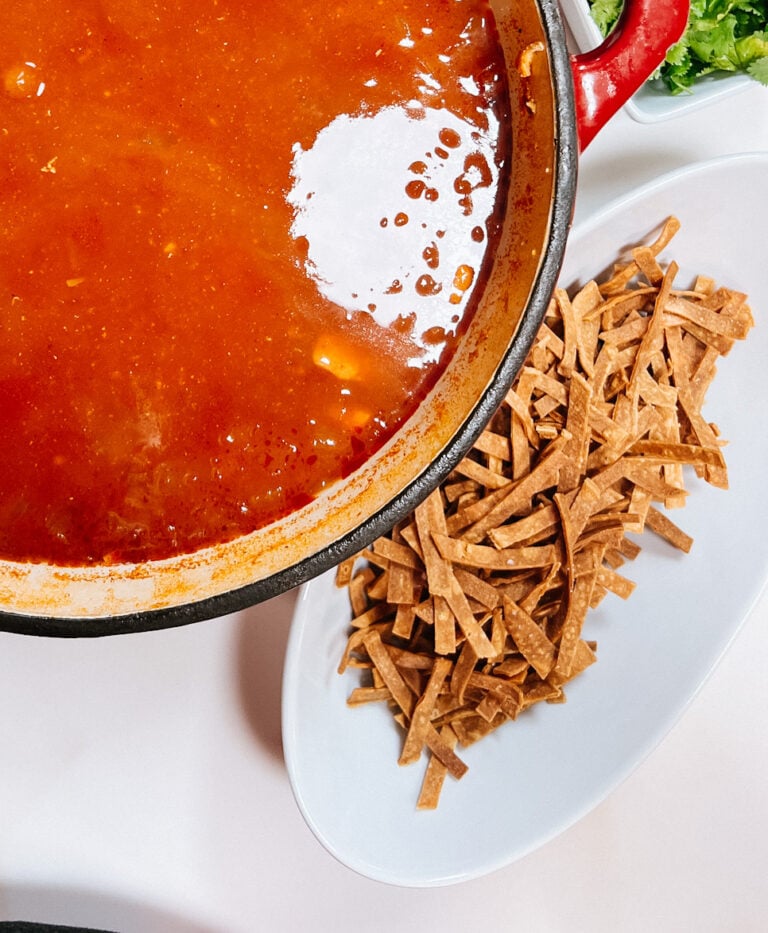 Homemade Corn Tortilla Strips (Baked & Crispy)