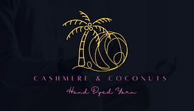 Cashmere & coconuts hand-dyed yarn logo.