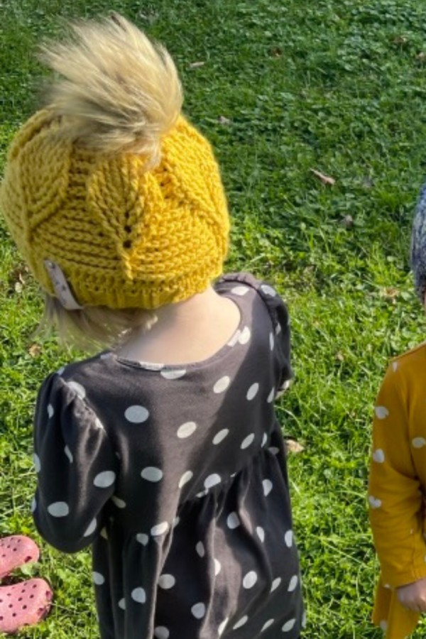 Birch Leaf Beanie (Kid, toddler & baby sizes) Pattern - Image 4
