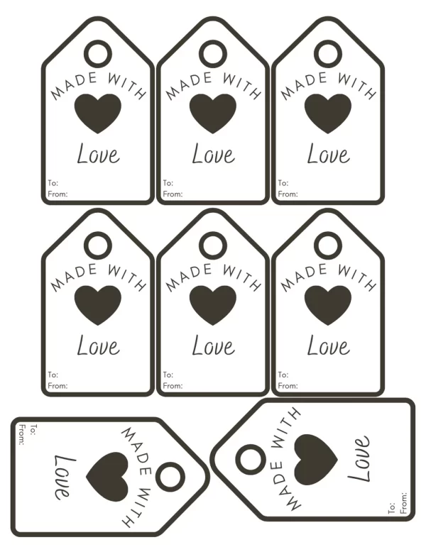 Image of what the actual PDF looks like. it shows 6 smaller tags and 2 larger tags.