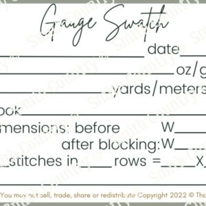 image of one Sample Gauge Swatch
