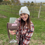Wine Glass Lanyard being used image 2