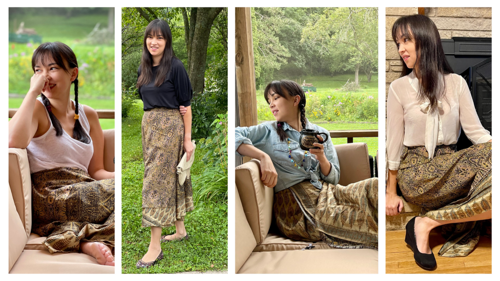 all four-images of outfits, as a blog banner collage.