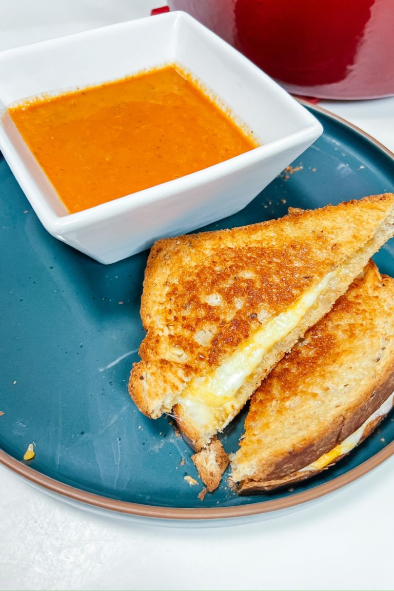 Blog Cover Photo of close up of the finished Grilled Cheese