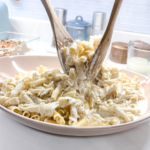Tossing Pasta in Alfredo Sauce 2