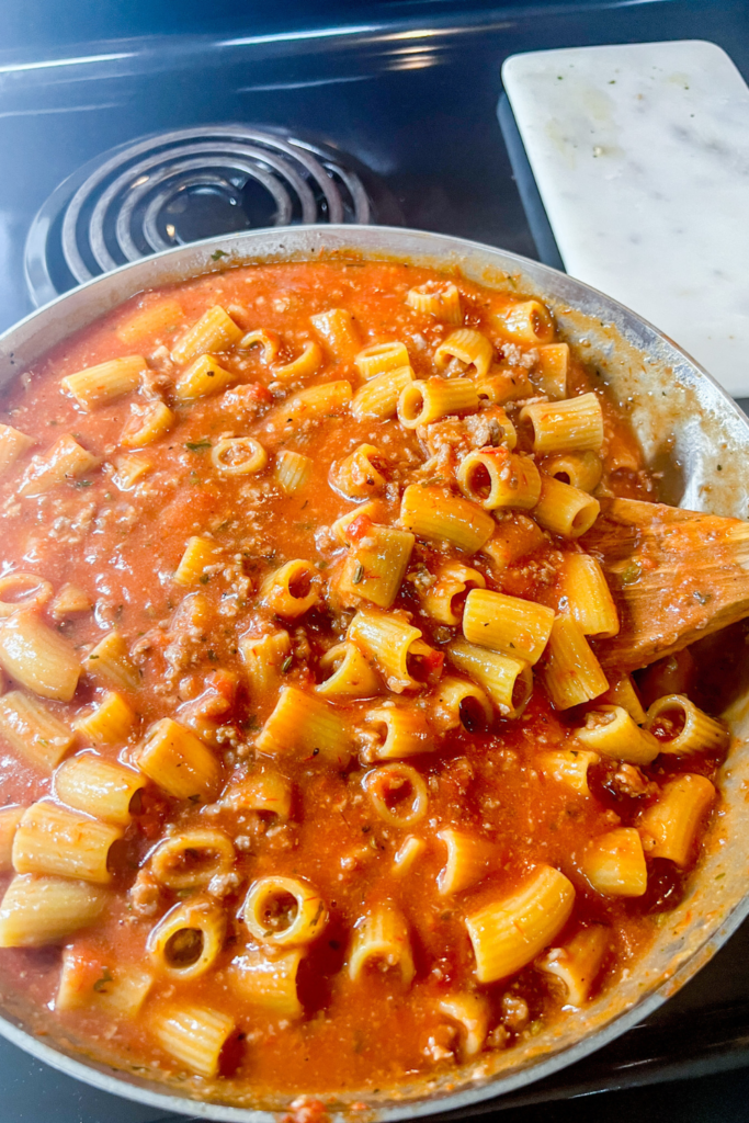 thickend sauce - One-Pot Rigatoni Ragu
