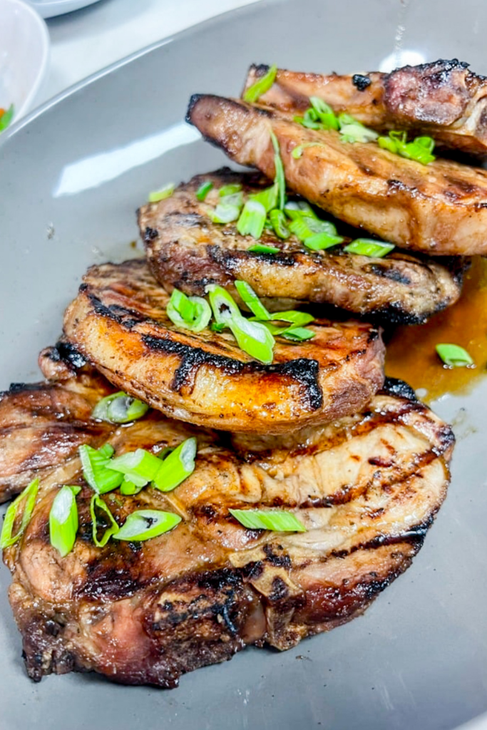 finished pork chops - Chinese Five Spice Marinade