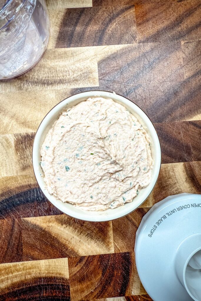 Salmon Rillette in the ramekin
