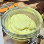 Garlic aioli made in food processor